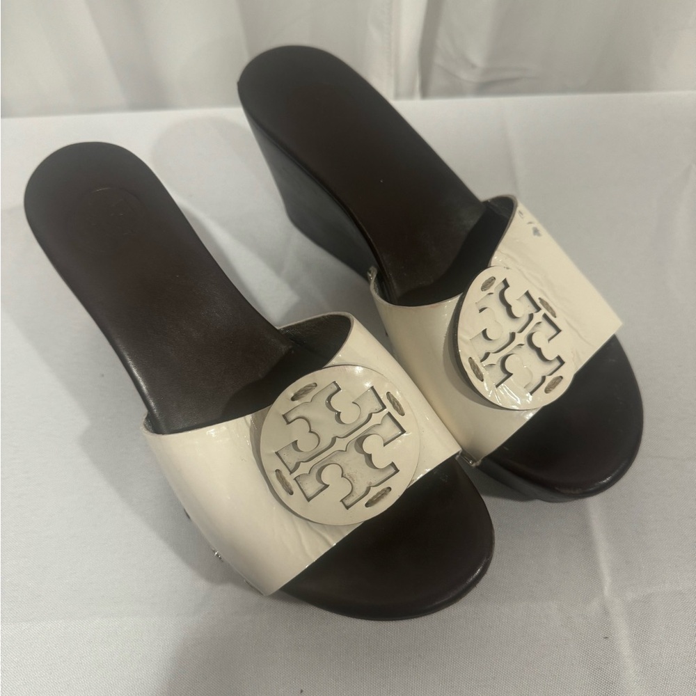 Tory Burch Leather Wedges